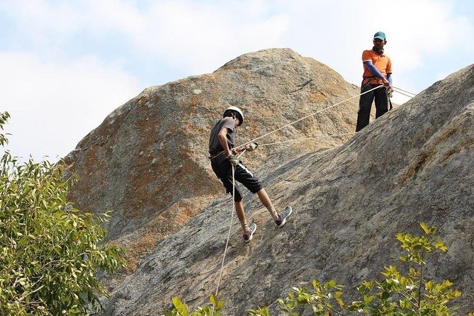 Beginners Rappelling and Rock Climbing at Khajaguda banner